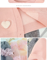 Ensemble deux pièces pour filles, robe bébé décontractée respirante, nouvelle collection automne 2025, pull cardigan élégant
