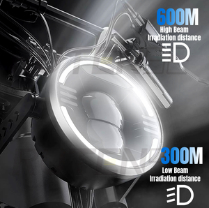 Faro LED para Motocicleta RUTENSE de Fábrica <span class=keywords><strong>U2</strong></span> 90W por Bombilla 6000K 100% Impermeable H4 con Luz Alta y Baja - Product Image 4
