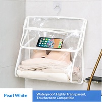 Sac de rangement suspendu pour salle de bain domestique, organisateur de vêtements pour dortoir, grande capacité, étanche, portable, style nordique