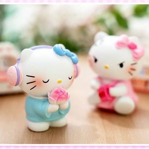 Nuevo Hello KT Creative Cute Girl Heart Spirit Escape Blind Box Figura Adorno de resina Decoración de escritorio Venta al por mayor Venta directa - Product Image 4