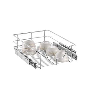 Kitchen Organizer Cabinet Systems Chrome <strong>Wire</strong> <strong>Basket</strong> <strong>Drawers</strong> Pull Out Metal <strong>Basket</strong> Storage <strong>Baskets</strong> - Product Image 2