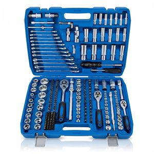 Juego de Llaves de Trinquete de 216 Piezas, Juego de Herramientas para el Hogar, Llave de Trinquete de 24 y 72 Dientes, 1/2", 3/8", 1/4", Herramientas Mecánicas Portátiles para Reparación de Automóviles - Product Image 2