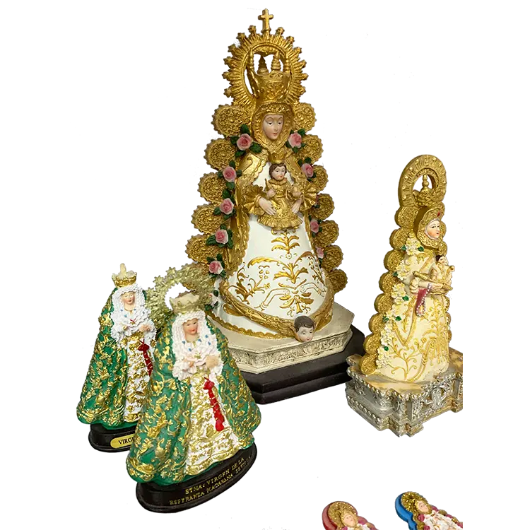 Resina Southeast Asia Hinduアート宗教彫像Luxury Virgin Mary Statue Hold Baby置物