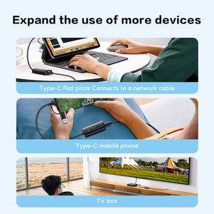 Adaptador UGREEN 2 en 1 USB a Ethernet, adaptador <span class=keywords><strong>de</strong></span> red <span class=keywords><strong>de</strong></span> <span class=keywords><strong>1000</strong></span> <span class=keywords><strong>Mbps</strong></span>, adaptador <span class=keywords><strong>de</strong></span> <span class=keywords><strong>Internet</strong></span> LAN con cable RJ45 para PC portátil - Product Image 5