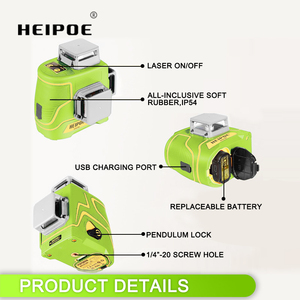 Pro HEIPOE MTM350B 360 Rotativo multi Cruz Verde Imán <span class=keywords><strong>3D</strong></span> 12 líneas <span class=keywords><strong>nivel</strong></span> láser - Product Image 5