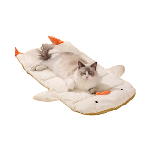 Cama de verano más fresca para gatos y animales grandes Patrón de pato Colchón suave para mascotas Estilo lindo Venta al por menor disponible - Product Image 1
