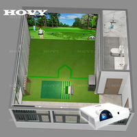 Simulateur de golf à domicile HOVY, écran 3D, analyseur de swing, moniteur de lancement, intérieur, hiver