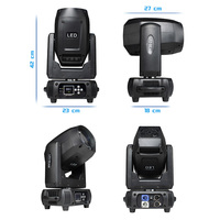 Mini Cabeza Móvil de Iluminación de Escenario Guangzhou Shehds con Haz de Luz LED de 150W y Foco Gobo