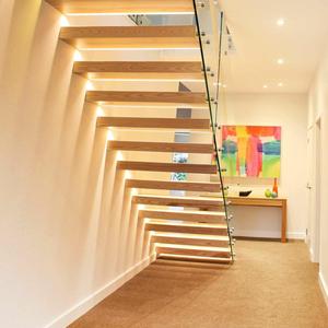 High Quality Modern Duplex <strong>Stairs</strong> Indoor Metal <strong>Stairs</strong> <strong>Floating</strong> Staircase Kit with Glass Railing