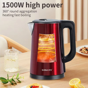 Hervidor Eléctrico de Acero Inoxidable Doble, Colorido, de 1500W, >2.0L, 220V, con Control de Temperatura, Diseño Inalámbrico, para Uso en Exteriores - Product Image 4