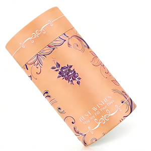 High-quality Cylinder <b>Box</b> for <b>Wine</b> <b>Glass</b> <b>Storage</b> Custom Logo Round Packaging Tube Christmas gift <b>box</b> Valentine's Day gift - Product Image 1