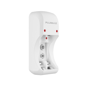 PUJIMAX 2 ranuras inteligente multifunción LED <span class=keywords><strong>cargador</strong></span> de batería tipo C USB <span class=keywords><strong>cargador</strong></span> de batería Nimh <span class=keywords><strong>cargador</strong></span> de batería híbrido para el hogar - Product Image 1