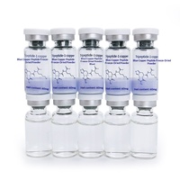 Poudre Lyophilisée Expert 3ml Peptide de Cuivre Bleu Poudre Lyophilisée Réparatrice des Marques d'Acné Hydratante pour Peaux Abîmées