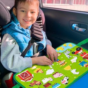 ชุดกระดานสักหลาดสำหรับเดินทาง 25 ชิ้น - สัตว์เลี้ยงในฟาร์มสำหรับเด็ก ชุดเล่าเรื่องเพื่อการศึกษาแบบพกพาสำหรับเด็กเล็ก ของขวัญวันเกิดเพื่อการเรียนรู้สำหรับเด็กเล็ก - Product Image 3