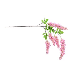 Guirlandes de fleurs artificielles dorées en forme de glycine pour décoration de plafond de mariage et aménagement intérieur - Collection Château des Rêves - Product Image 1