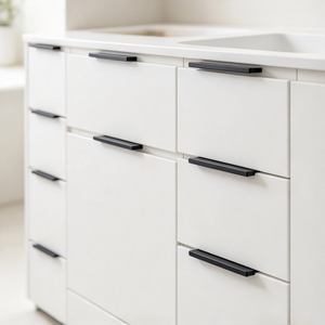 Wall Mounted Bathroom Vanity Cabinet White Modern Painted Drawers <b>Floating</b> Storage <b>Unit</b> - Product Image 2