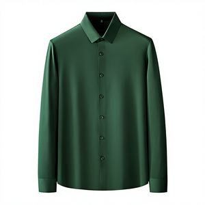 Chemises en flanelle à manches longues pour hommes de haute qualité, design tricoté décontracté, fermeture à boutons, automne, chaud, confortable, anti-froissement - Product Image 4