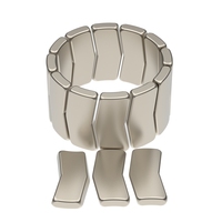 Aimants permanents en néodyme Antai pour accessoires automobiles, vente, N42SH, segment de tuile en arc, paquets de paires diamétriques, 50kGmm Flux