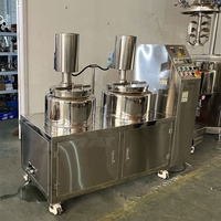 Homogénéisateur sous vide 30L 50L 100L, mélangeur sous vide à surface solide, machine à émulsionner pour la fabrication de crème pour le visage