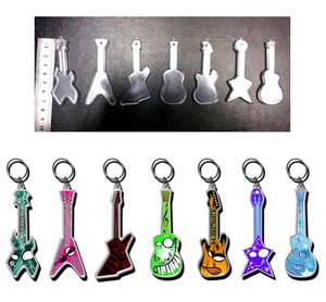 Cheap Promotion Plastic Guitar Custom Key Chain