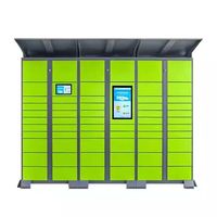 Armoire de stockage temporaire intelligente pour supermarchés et stations postales - Armoire de stockage de colis en libre-service pour coursiers commerciaux