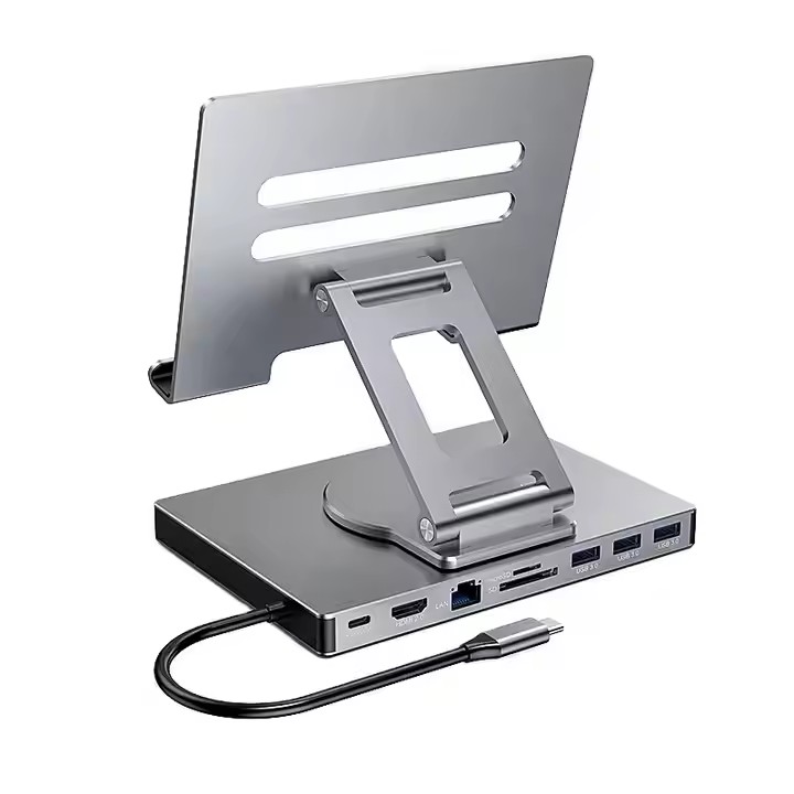 Station d'accueil pour tablette 9-en-1 [pivotante]