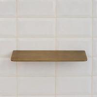 Étagère de douche murale vintage en laiton vieilli, organisateur de rangement flottant pour salle de bain, accessoires modernes pour la maison et la salle de bain