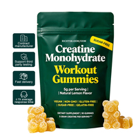 Gummies de créatine monohydrate sans sucre OEM/ODM Richtek, Gummies de créatine puissants pour femmes et hommes, Complément pour le soutien musculaire