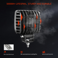 Projecteur de travail LED pour tracteur certifié IP68 ECE EMC, 12V 24V, en aluminium, 27W 3000lm, pour excavatrice et exploitation minière, garantie 12 mois, anti-poussière