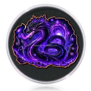 Pièce de monnaie en cuivre fin .999 de 1 oz, forme irrégulière, motif fantaisie <span class=keywords><strong>Serpent</strong></span>, Dragon, Déesse, en relief 3D, style barre/badge, pièce de collection - Product Image 4