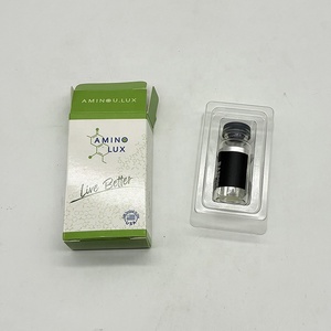 Customized 4pcs 3ml Vial Glossy Cardstock <b>Packaging</b> Box Peptide Vials Storage Case - Product Image 3