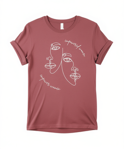 Maglietta da donna in cotone con stampa 'Empowered Women Empower Women' - Stile casual, girocollo, vestibilità regolare, per tutte le stagioni - Product Image 1