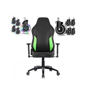 <span class=keywords><strong>Chaise</strong></span> de jeu de course optimale pour configuration de jeu, confortable, en mousse à mémoire de forme, en cuir souple ergonomique, avec roulettes, dossier réglable, moderne, pour ordinateur - Product Image 2