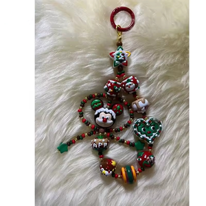 男女通用高品质定制亚克力钥匙扣手机挂绳串珠腕带设计师圣诞男女通用高 - Product Image 1