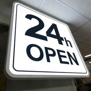 Letrero Comercial Exterior Personalizado, Panel Plano LED, Letrero Acrílico, Diseño de Caja de Luz, Marco <span class=keywords><strong>con</strong></span> Luz LED, Caja de Luz Publicitaria para Tienda - Product Image 1