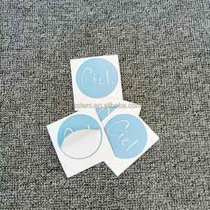 Etiquetas de embalaje de PVC con logotipo privado, bajo MOQ, hoja de acabado superficial brillante, Fabricante de pegatinas <span class=keywords><strong>para</strong></span> gafas - Product Image 4