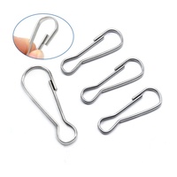 Crochets à ressort en acier inoxydable de haute qualité, 20 mm, argentés, pour porte-bloc-notes, clip de fixation pour cordon, vente en gros