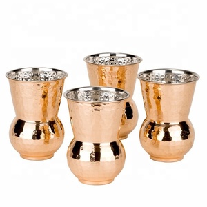Napa Style Moroccan Hammered Tumbler <b>Copper</b> Drinking Tumblers Eco-Friendly for Certified Metal <b>Bar</b> Accessories - Product Image 1