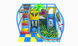 Área de Juegos Interior de Pequeña Escala Marca Leber, Espuma EPE, Marco de Acero, Parque Infantil con Función de Escalada para Niños - Product Image 6