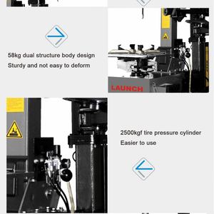 Máquina de Cambio de Neumáticos LAUNCH TWC-502RMB y Equilibradora de Ruedas con Diseño de Brazo Trasero Inclinable y Brazo Auxiliar Derecho para Automóvil - Product Image 4