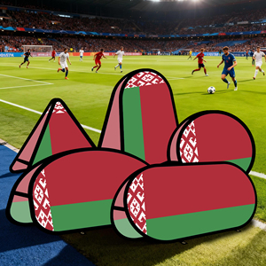 Bannière ovale pop-up Belarus en tissu tricoté warp-knit pour la promotion publicitaire en extérieur, tente extérieure - Product Image 4