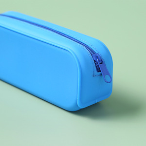 Chất Lượng Cao Dễ Thương Silicone Đơn Giản Phong Cách Bút Chì Trường Hợp Dây Kéo Bút Chì Pouch Cho Các Trường Học Nguồn Cung Cấp Dễ Thương Bút Chì Túi - Product Image 3