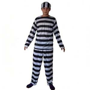 <span class=keywords><strong>Disfraz</strong></span> de <span class=keywords><strong>Prisionero</strong></span> para <span class=keywords><strong>Hombre</strong></span>, Carnaval, Halloween, MAB-115 - Product Image 1