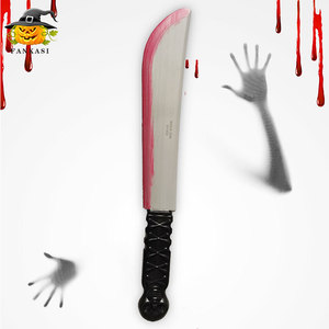 Accessoires d'Halloween, machette rouge, couteau de cuisine, couteau en plastique, jouets de cosplay pour fête costumée - Product Image 3