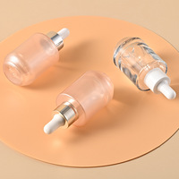 Flacon en verre cosmétique vide personnalisé de luxe, 100 ml, 120 ml, 30 g, 50 g, pour lotion, sérum, crème, ensemble d'emballage pour soins de la peau, avec pompe pulvérisateur