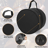 Portable 5 Pièces Set Drum Carrying Case Tom Snare Floor Tom Bass Drum Set Bag