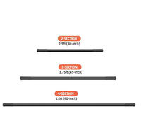 Bâton de yoga réglable, bâton d'exercice rétractable, poignée antidérapante, correcteur de posture, barre de Pilates pour la maison, la salle de sport, la remise en forme et les étirements