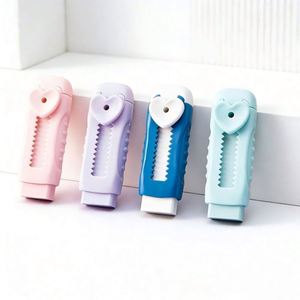 Gommes à effacer simples en forme de cœur pour enfants, fournitures de correction d'écriture mignonnes, adaptées à l'école et aux bureaux d'entreprise - Product Image 6