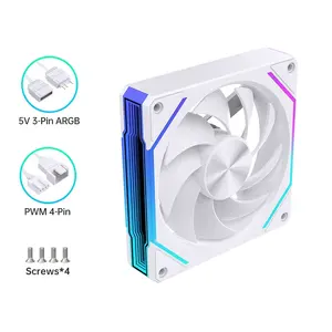 Lovingcool 120*120*25mm PWM ARGB LED Chassis <b>Fan</b> Silent Air Radiator For Gaming - Product Image 6