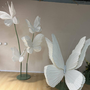 Khổng lồ Vàng giấy bướm handmade lớn bướm vòm cho đám cưới đạo cụ sự kiện Backdrop trang trí - Product Image 4